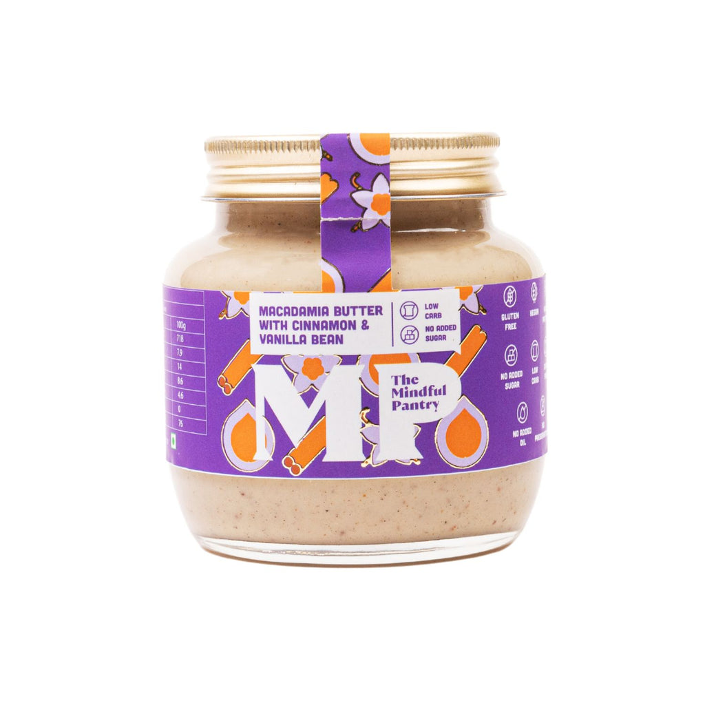 the_mindful_pantry_macadamia_butter_with_cinnamon_and_vanilla_bean_275g_jar_front