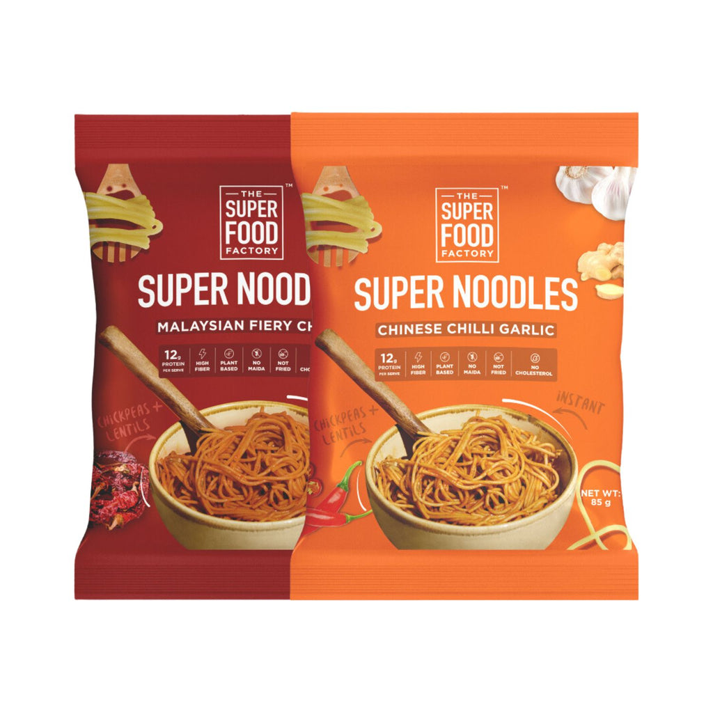 the_superfood_factory_super_noodles_malaysian_fiery_chilli_&_chinese_chilli_garlic_pack_of_2_85g_per_pack_front