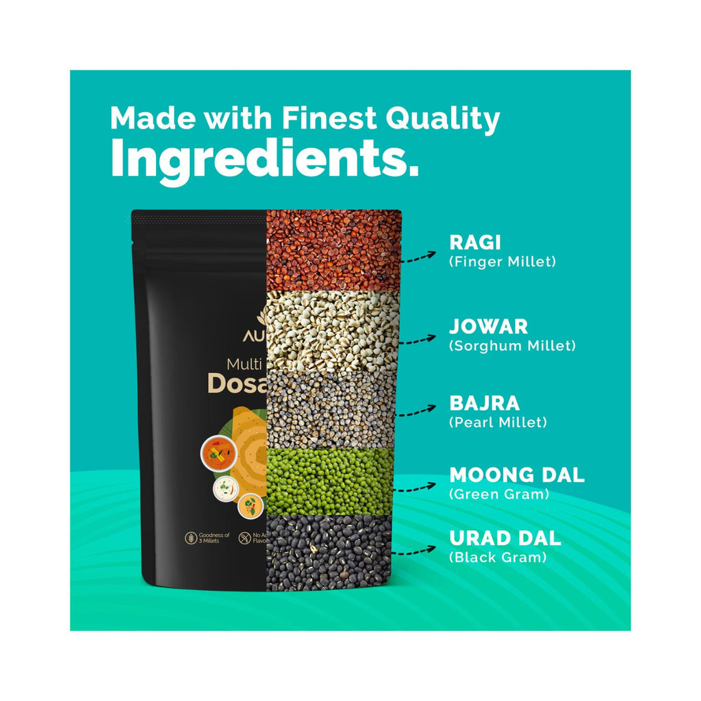 Auric_Multi_Millet_Dosa_Mix_200g_Ingredients