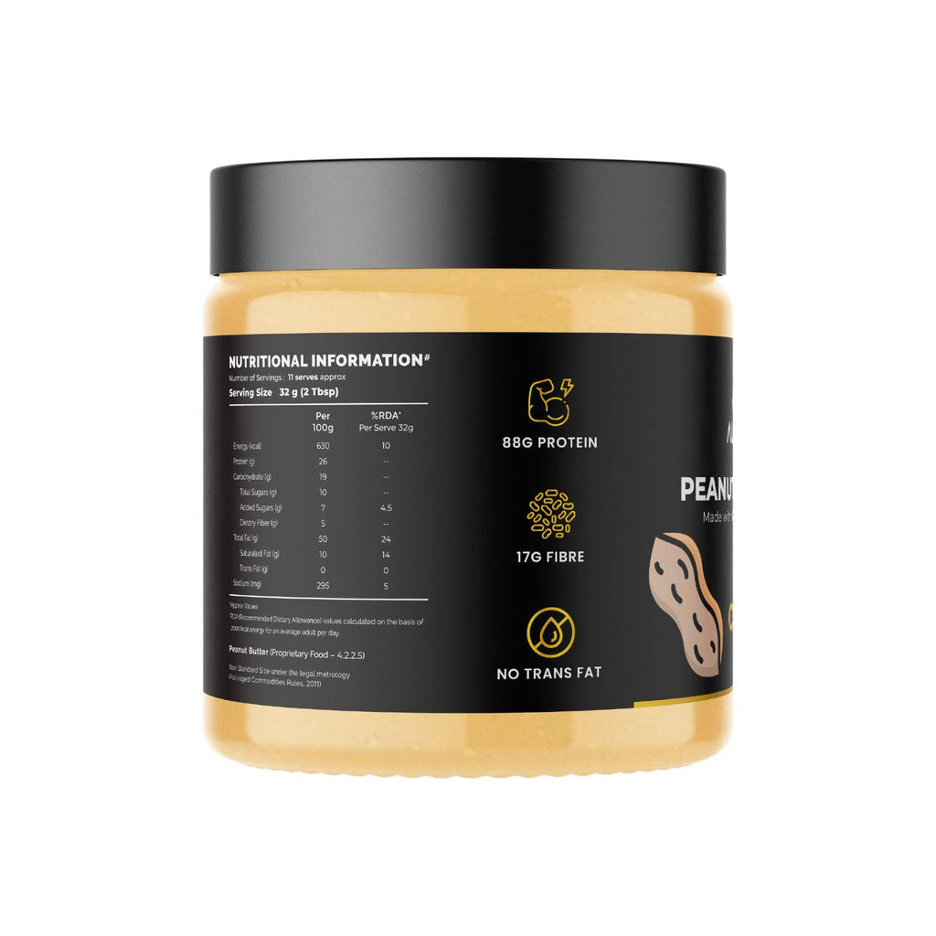 Auric_Peanut_Butter_Crunchy_340g_Jar_Side