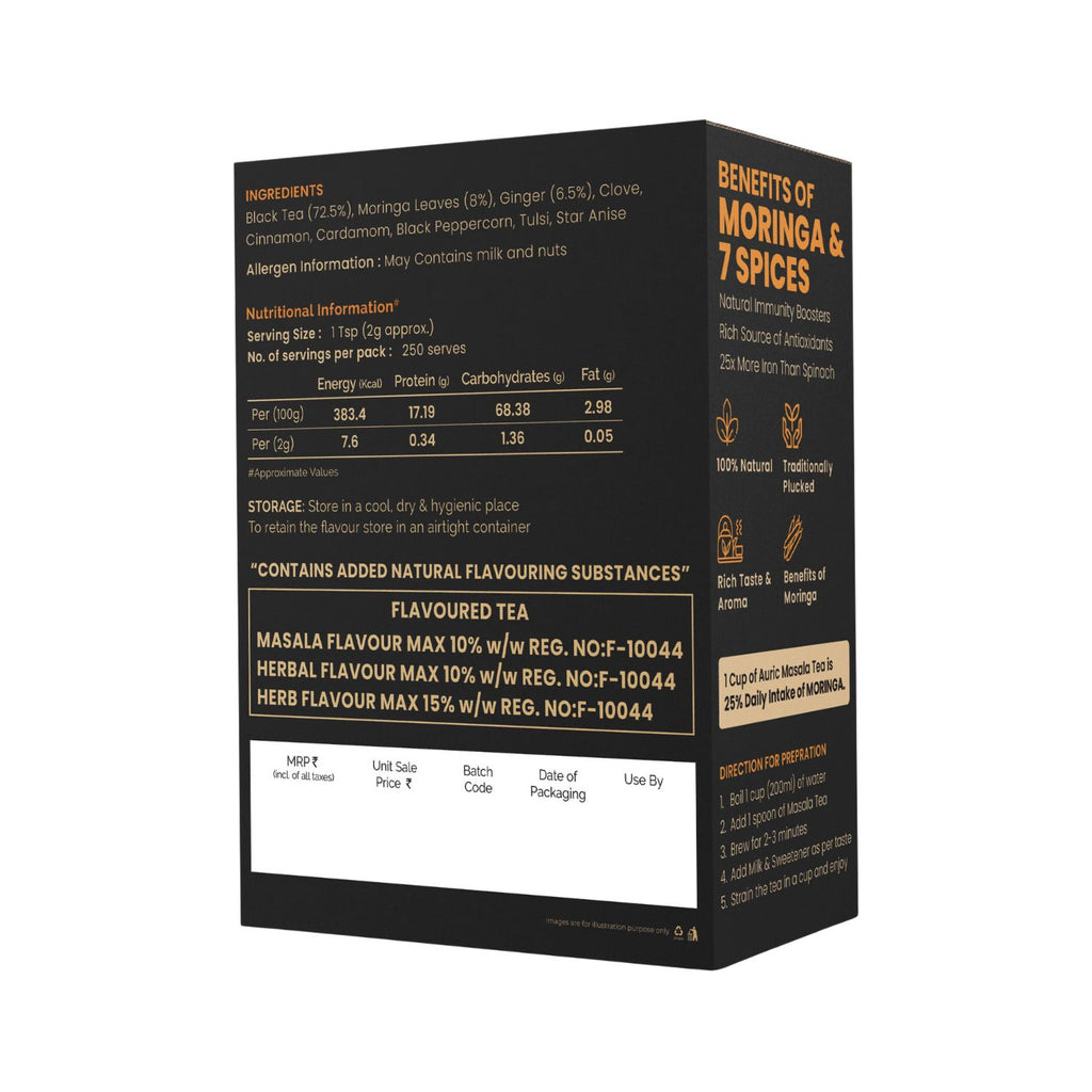 Auric__Masala_Tea_500g_Back