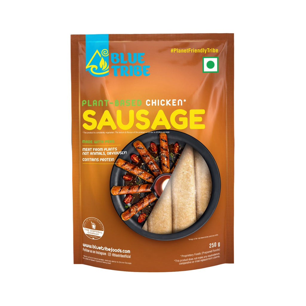 Blue_Tribe_Plant_Based_Chicken_Sausages_250g_Front