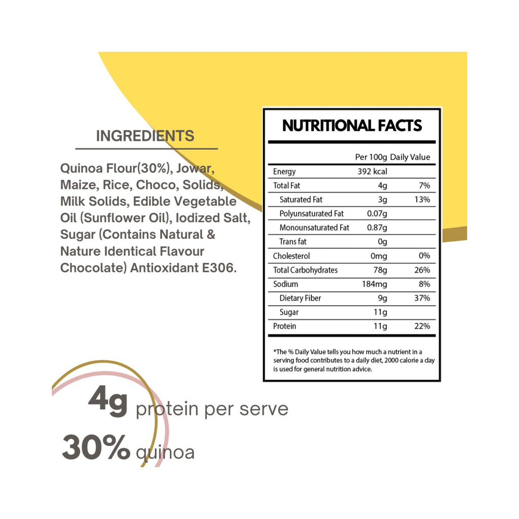 Born-Reborn-Quinoa-Choc-Triangles-Breakfast-Cereal-300g-Nutrition