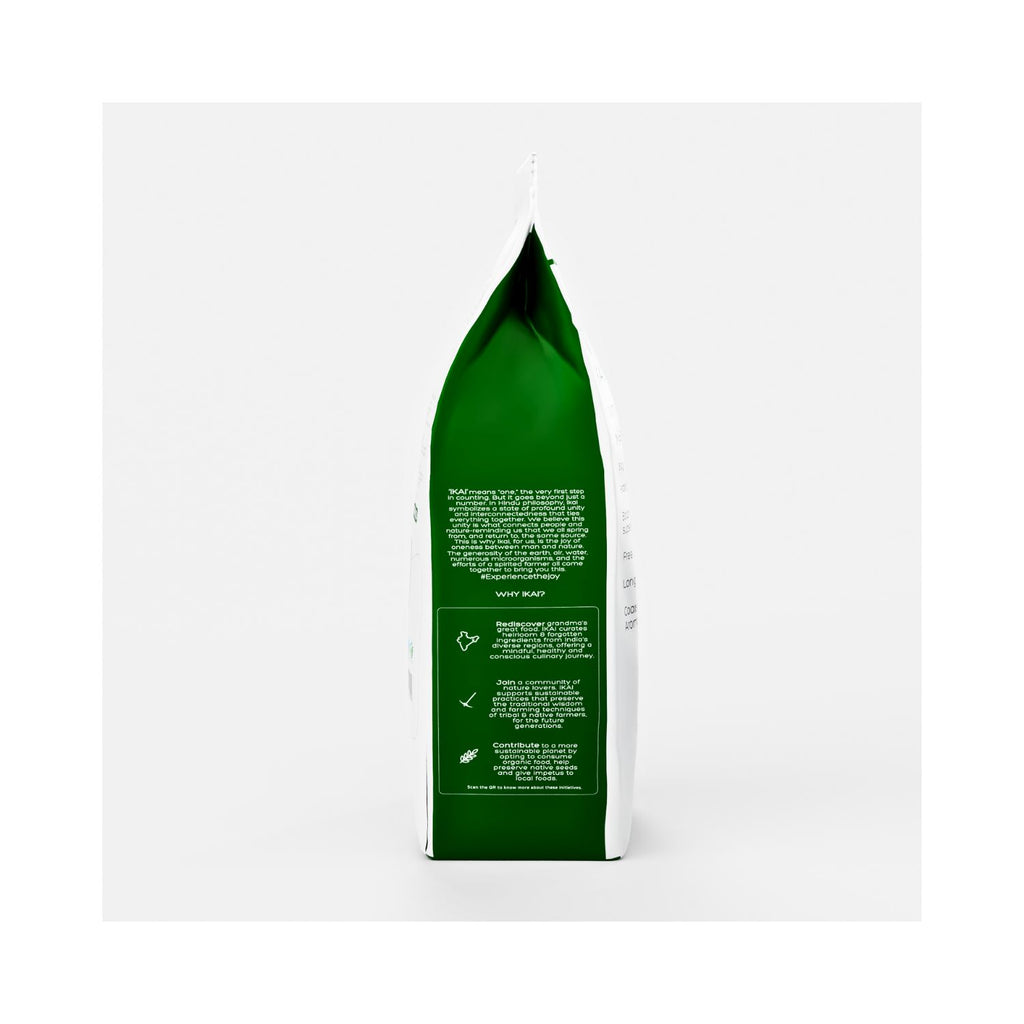 ikai organic green package with text on a white background