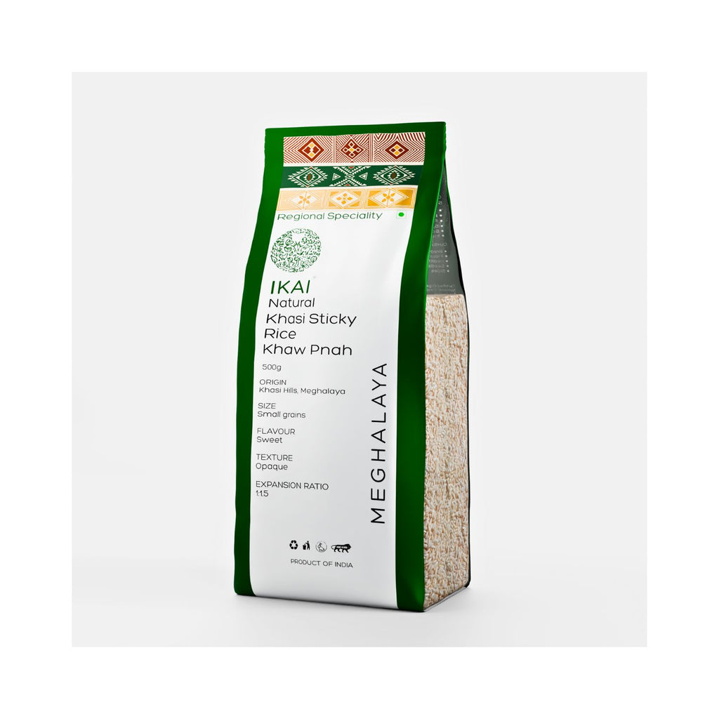 Bag of Ikai Natural Kheer Sticky Rice on a white background