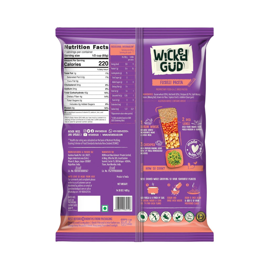 Wicked-Gud-Fusilli-Pasta-400g-Made-with-Durum-Wheat-Back