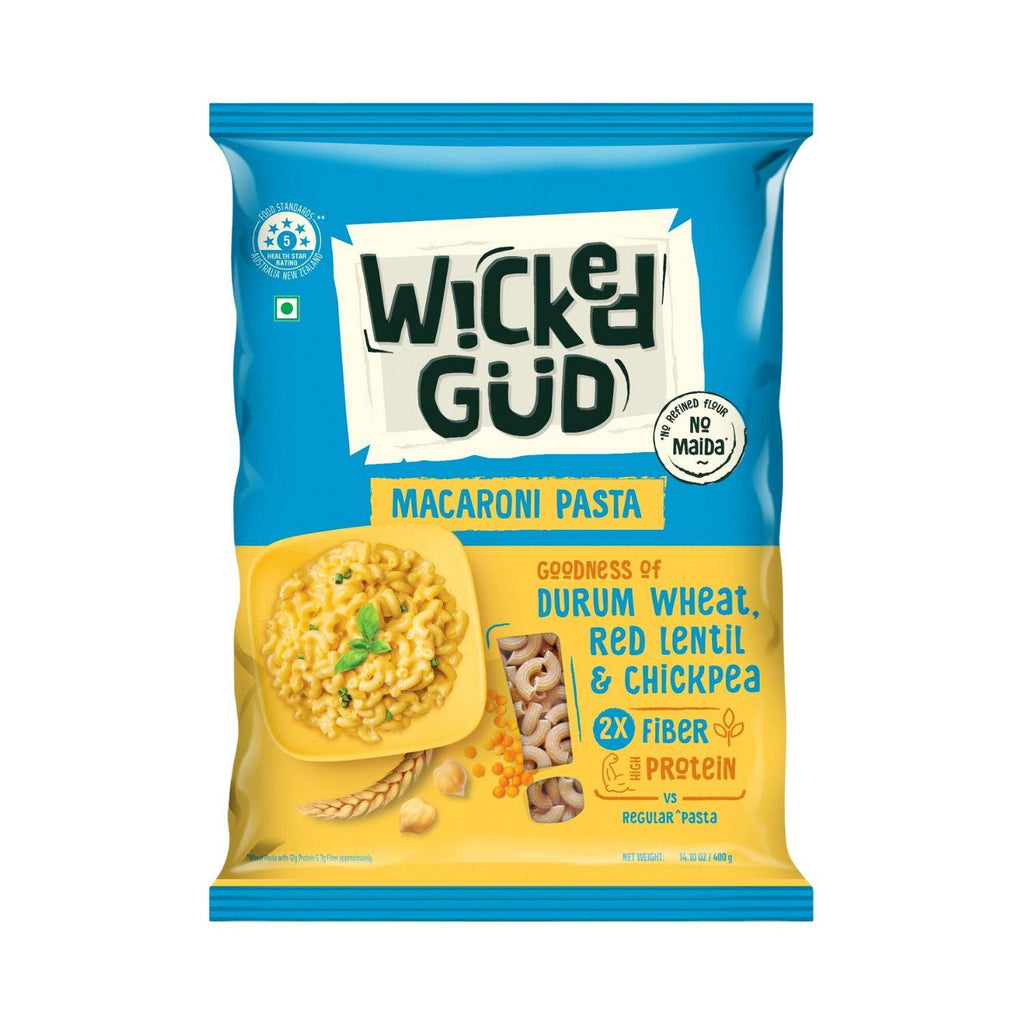 Wicked-Gud-Macaroni-Pasta-400g-Made-with-Durum-Wheat-Front