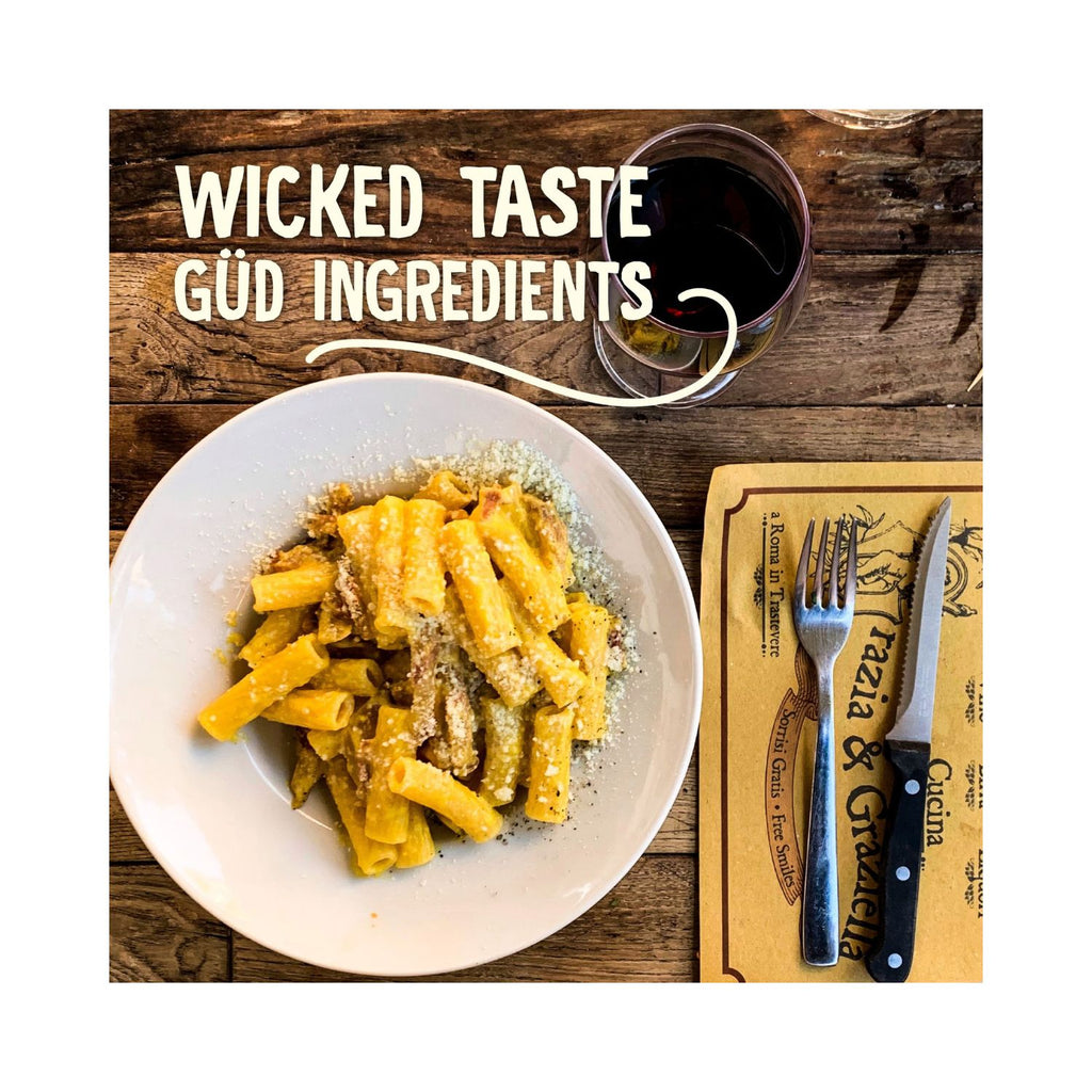 Wicked-Gud-Rigaton-Pasta-400g-Made-with-Durum-Wheat-Plated