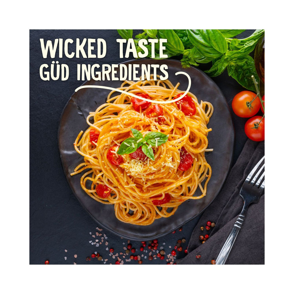    Wicked-Gud-Spaghetti-Pasta-400g-Made-with-Durum-Wheat-Plated