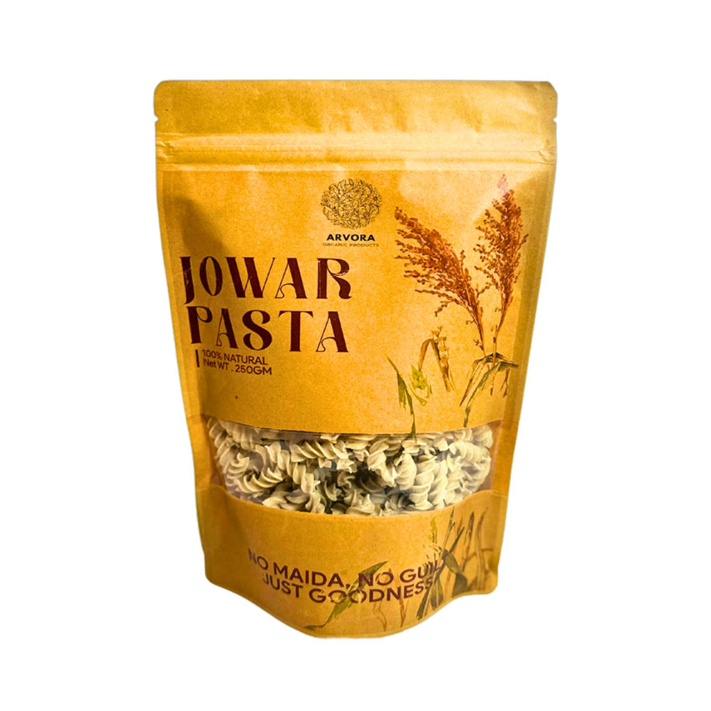 arvora_organic_products_jowar__sorghummillet__pasta_250gm_pack_front