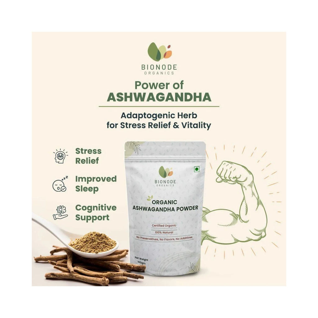 bionode_organics_ashwagandha_powder_100g_pack_front_benefits