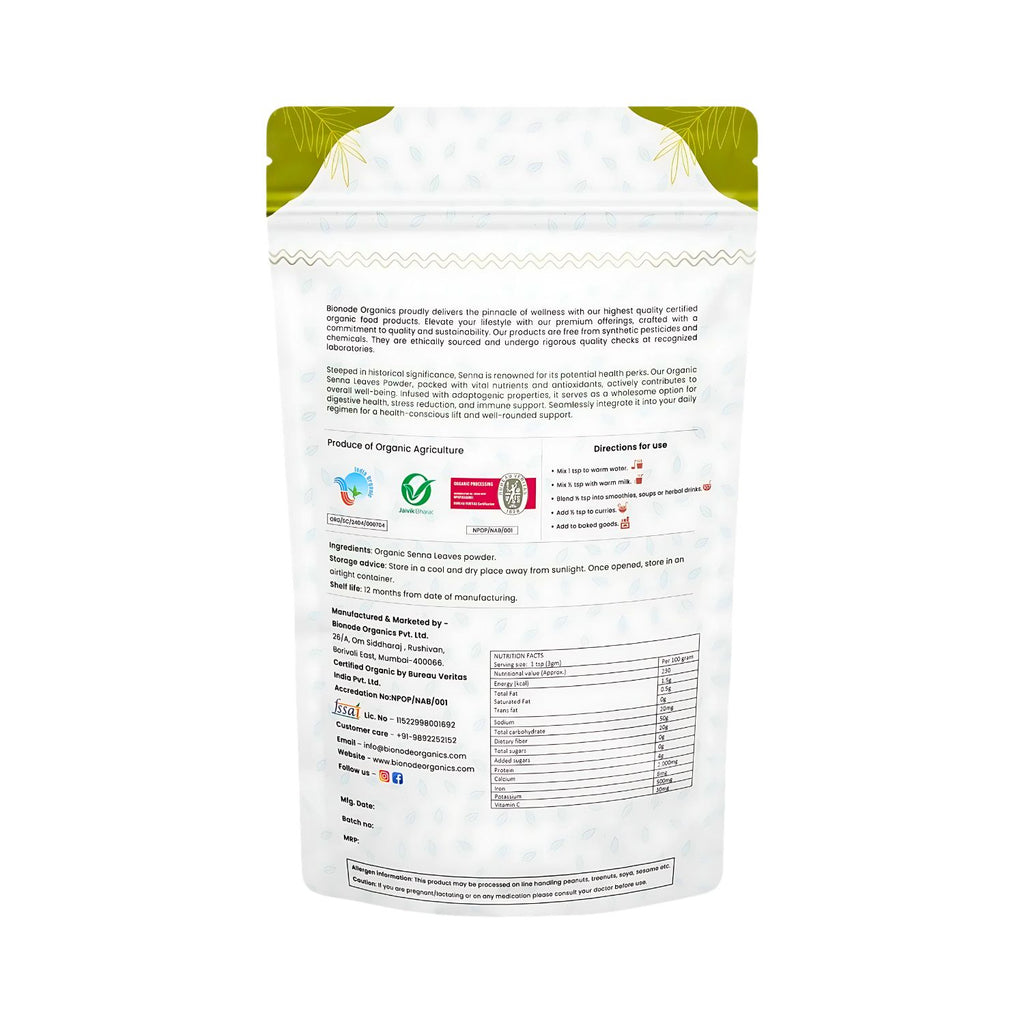 bionode_organics_senna_leaves_powder_100g_pack_back