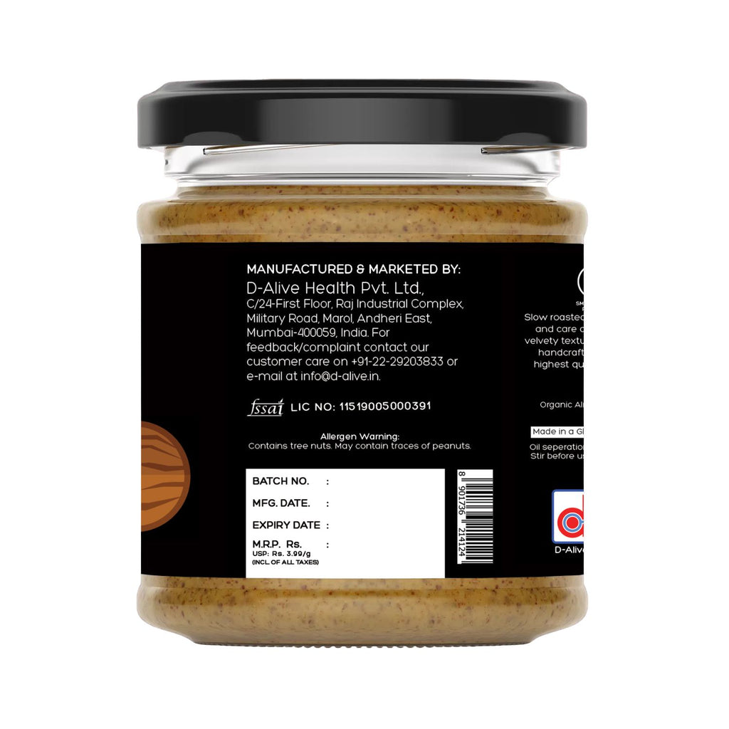 d-alive_organic_almond_butter_unsweetened_180g_jar_back