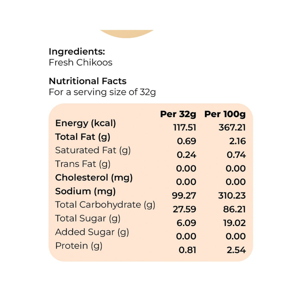 fresa_frootz_freeze_dried_chikoo_32g_pack_nutrition