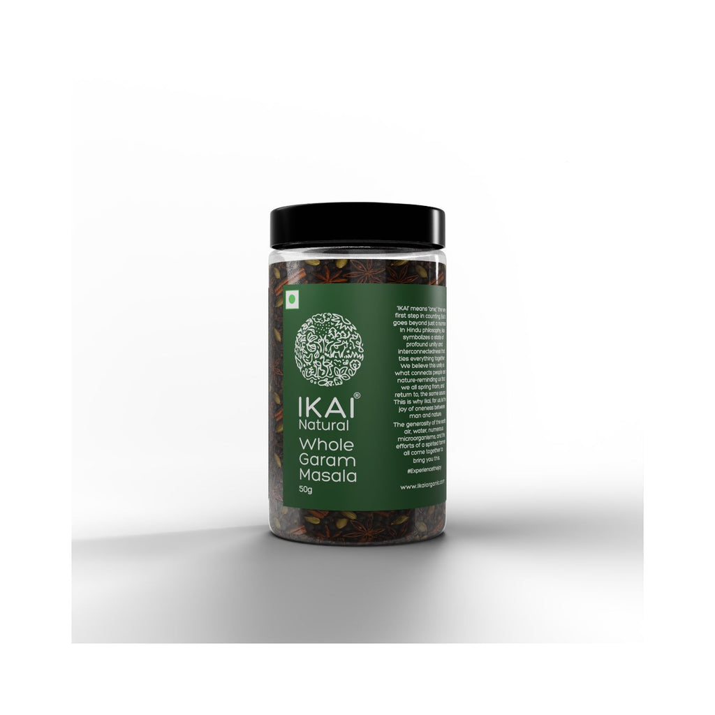 Jar of IKAI Natural Whole Garam Masala on a white background smaller image