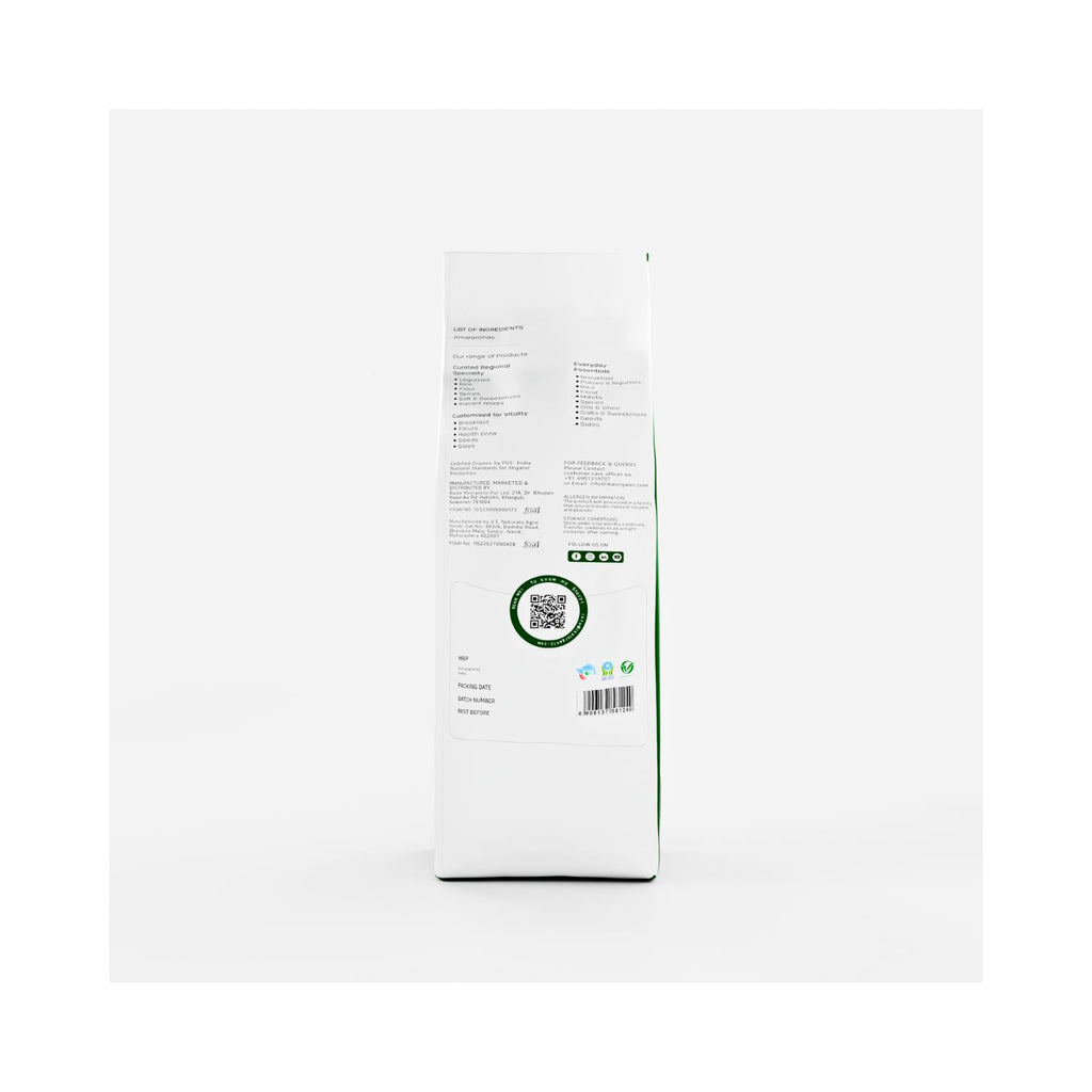 White product packaging with text and a QR code on a white background