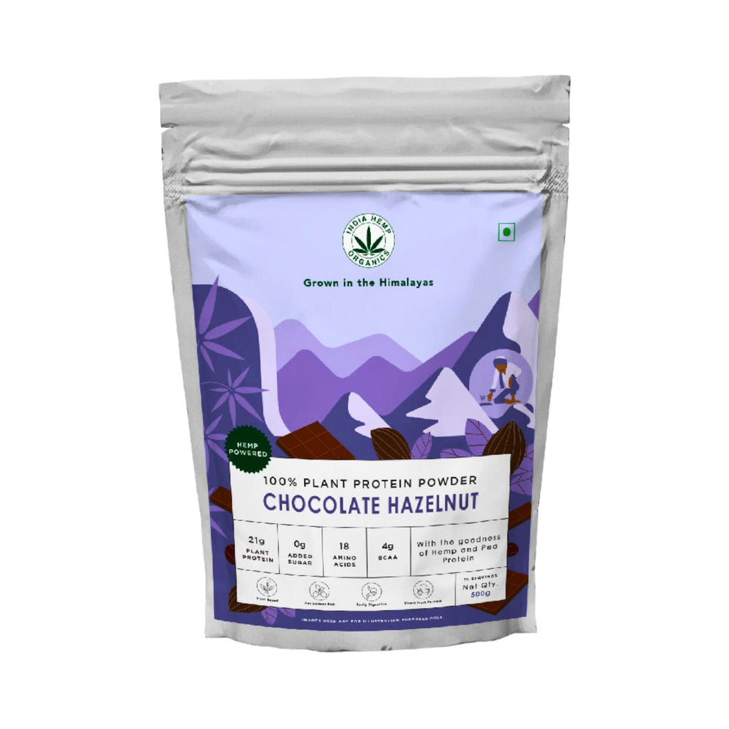 india_hemp_organics_chocolate_hazelnut_protein_powder_500g_pack_front