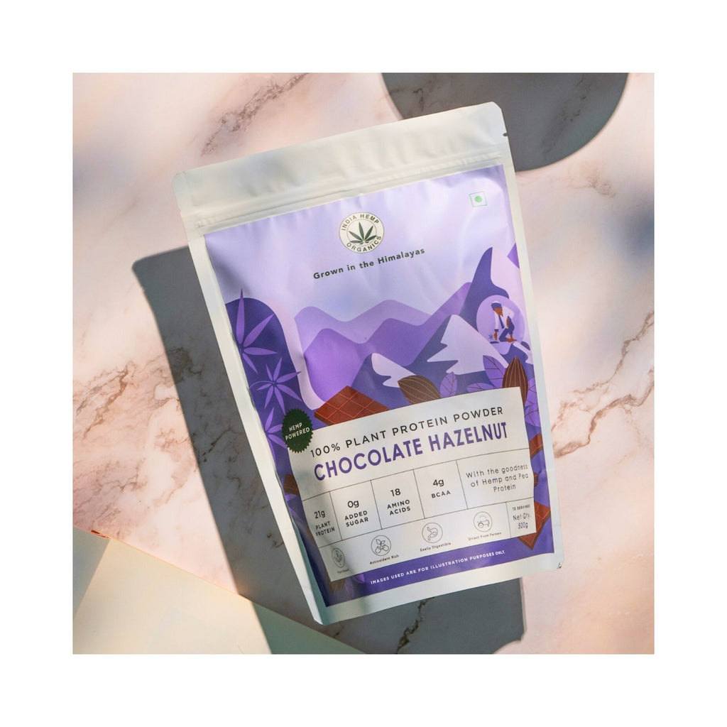 india_hemp_organics_chocolate_hazelnut_protein_powder_500g_pack_front_lifestyle