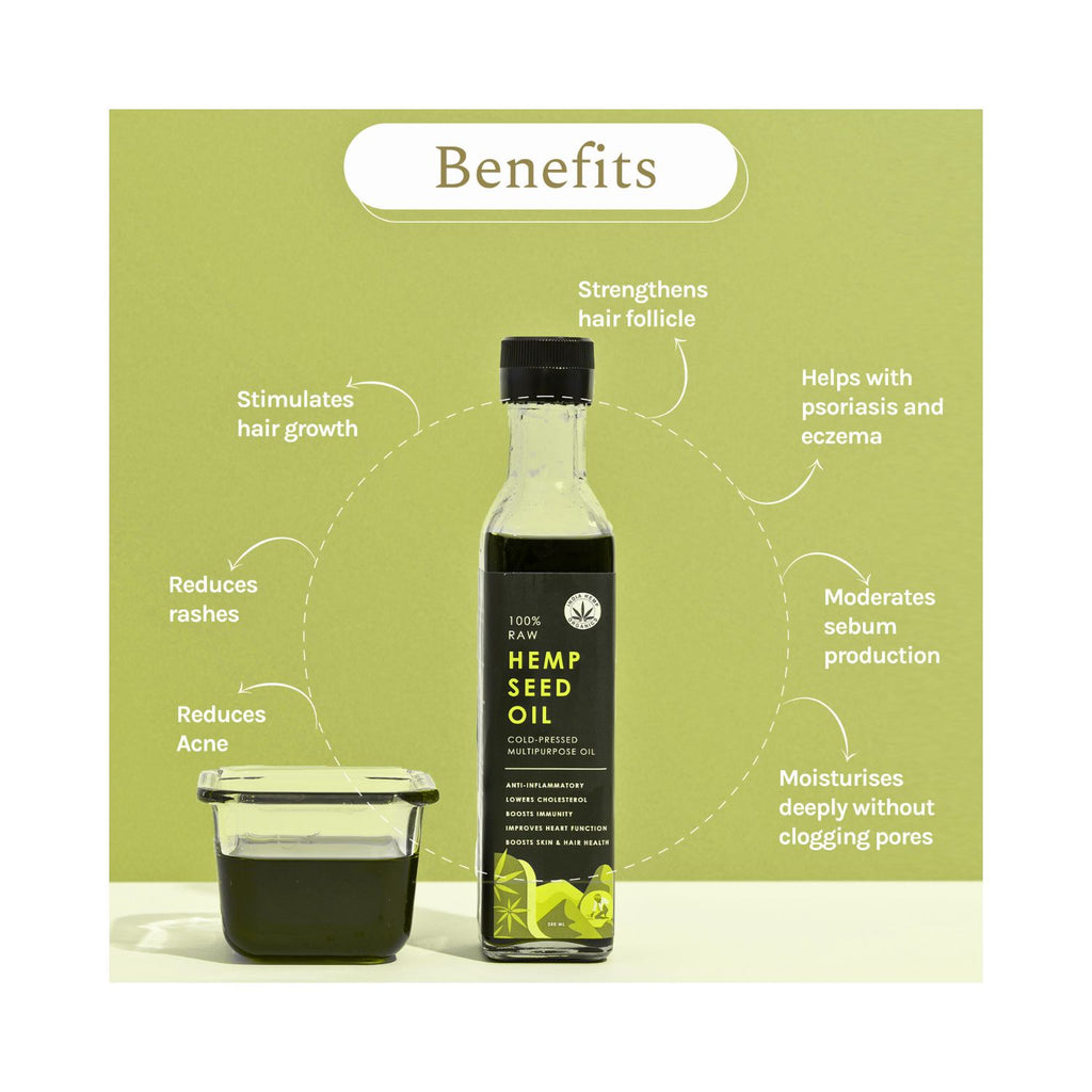 india_hemp_organics_hemp_seed_oil250ml_bottle_front_benefits