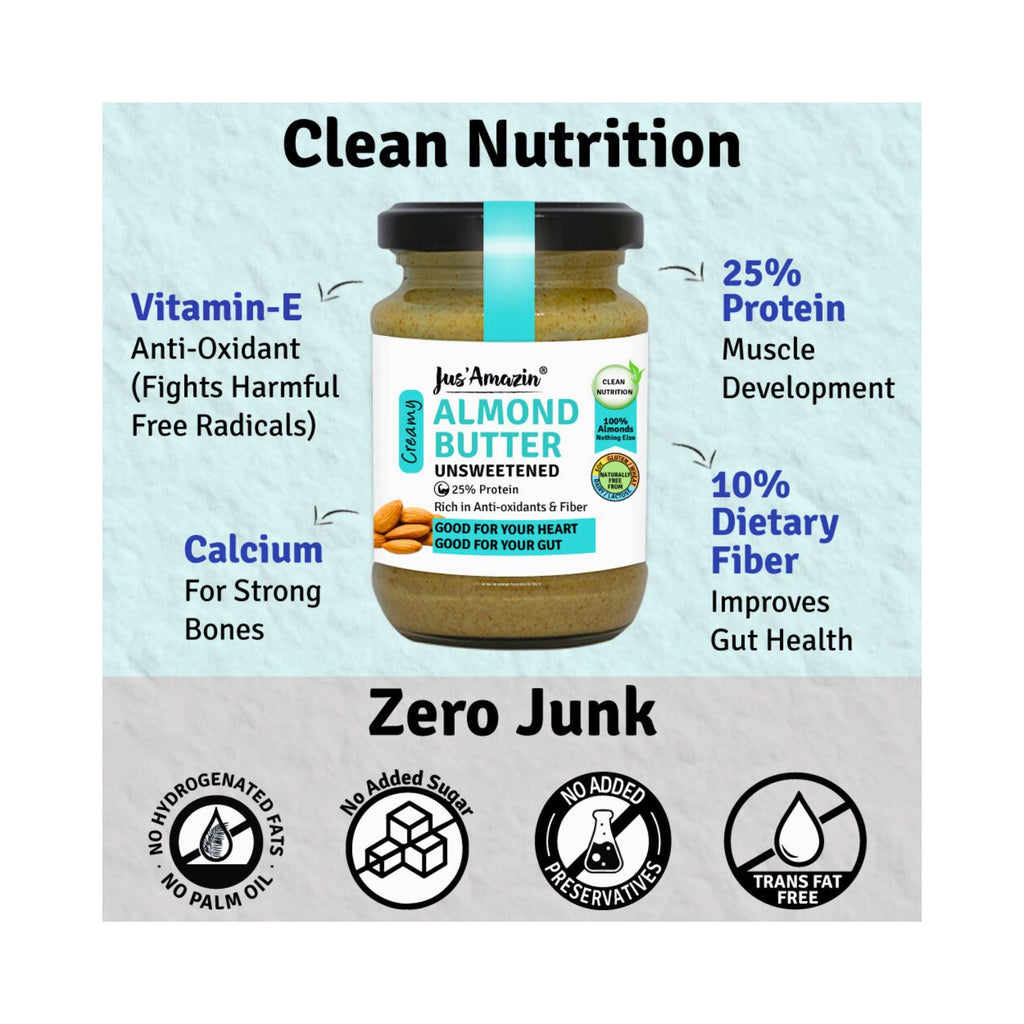 jus_amazin_creamy_almond_butter_unsweetened_25__protein_vegan_125g_jar_benefits