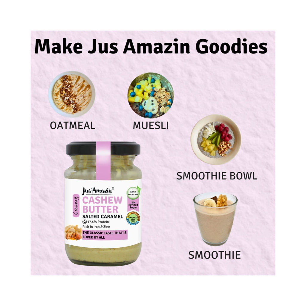 jus_amazin_creamy_cashew_butter_salted_caramel_17.4__protein_vegan_125g_jar_usage