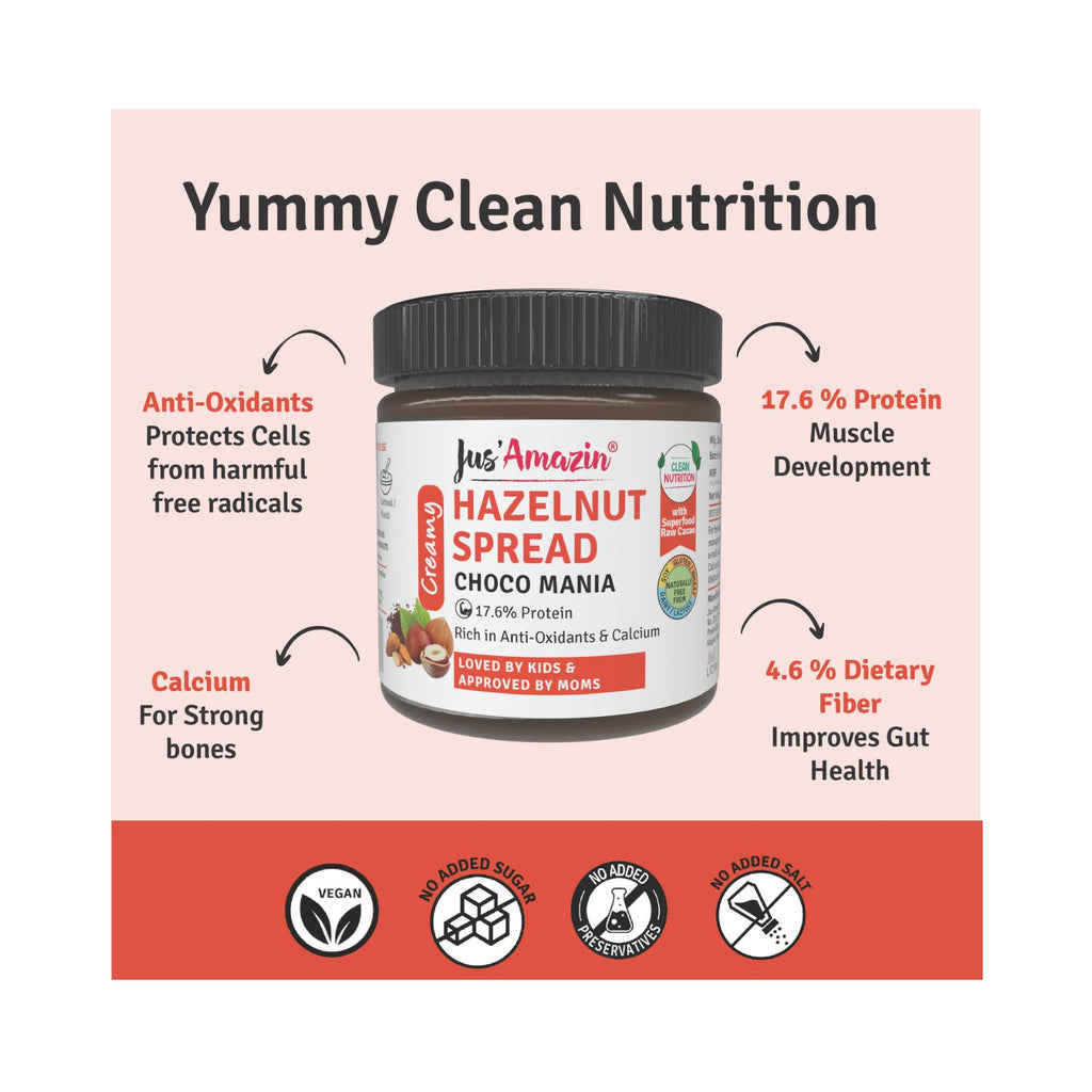 jus_amazin_creamy_hazelnut_spread_choco_mania_17.6__protein_vegan_200g_jar_front_benefits