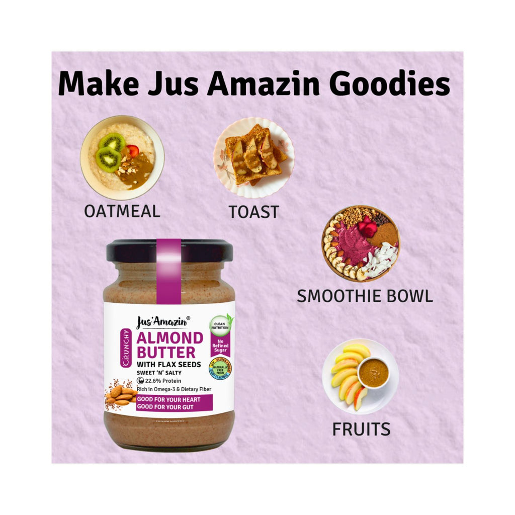 jus_amazin_crunchy_almond_butter_with_flaxseeds_22.6__protein_vegan_125g_jar_usage