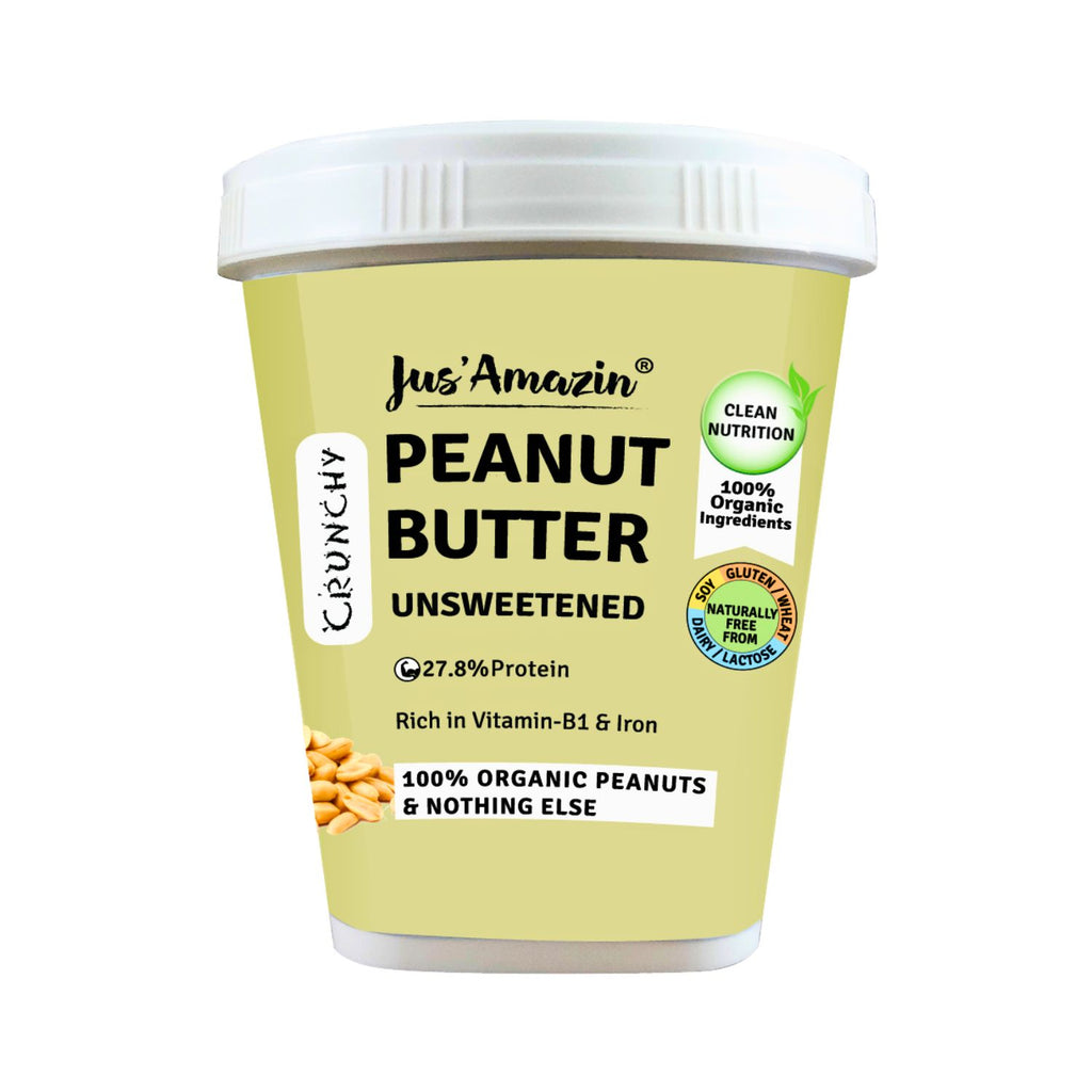 jus_amazin_crunchy_organic_peanut_butter_unsweetened_28__protein_vegan_1kg_jar_front