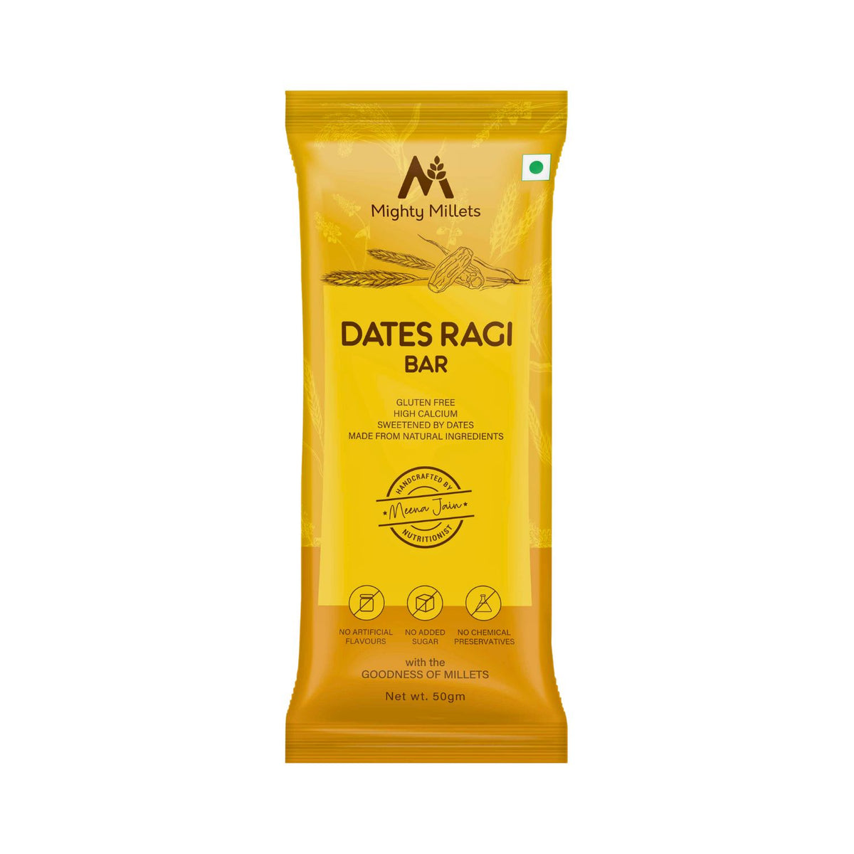 Plant Snack Dates Ragi Bar | Mighty Millets | Butnotmeat – butnotmeat.com