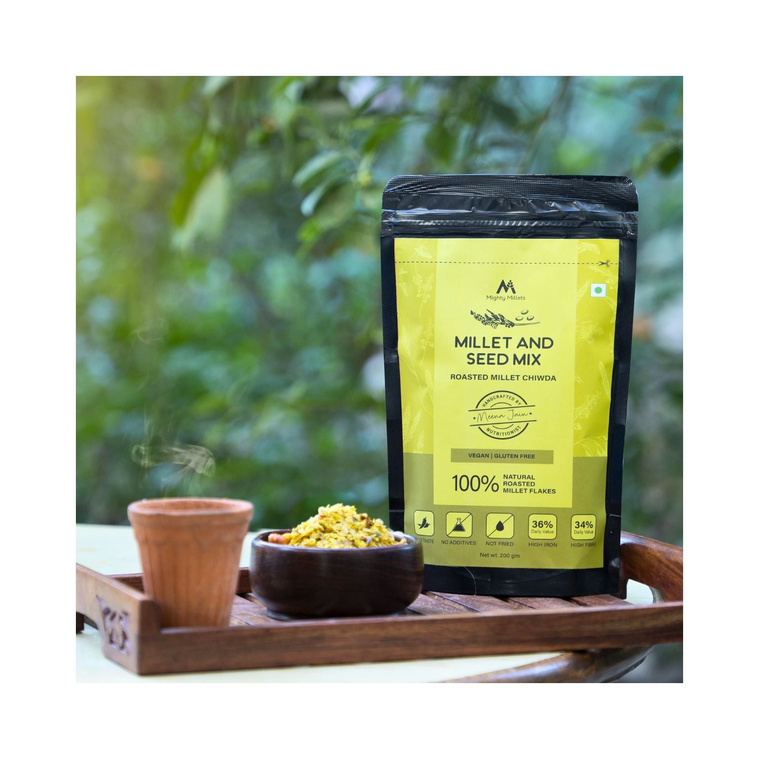 Millets Mix Packet Plant Snack Millet & Seed Mix | Mighty Millets | Butnotmeat ...