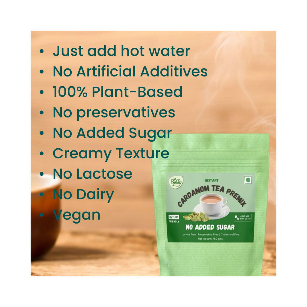 plant_yum_instant_cardamom_tea_premix_elaichi_no_added_sugar_vegan_750g_pack_front_benefits