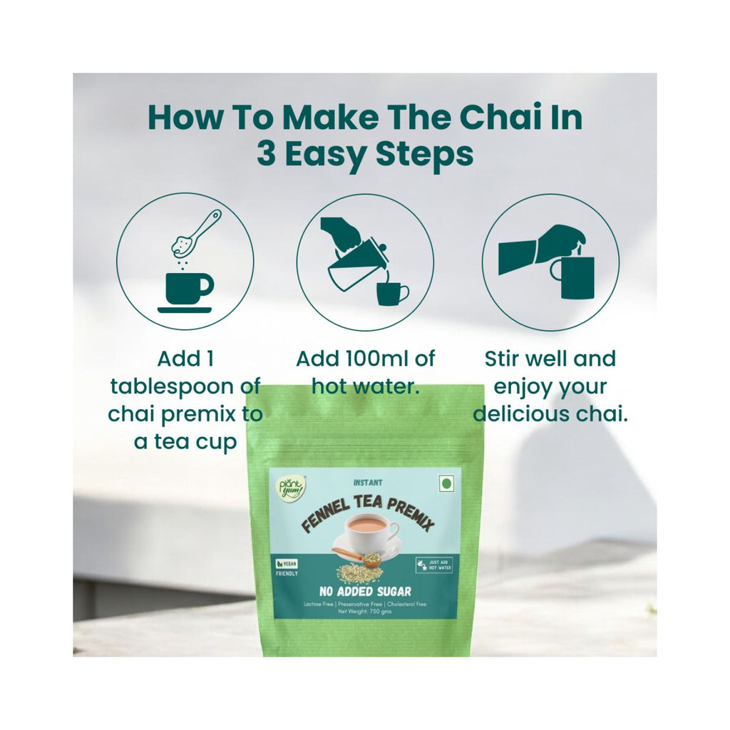 plant_yum_instant_fennel_tea_premix_saunf_no_added_sugar_vegan_750g_pack_front_preparation