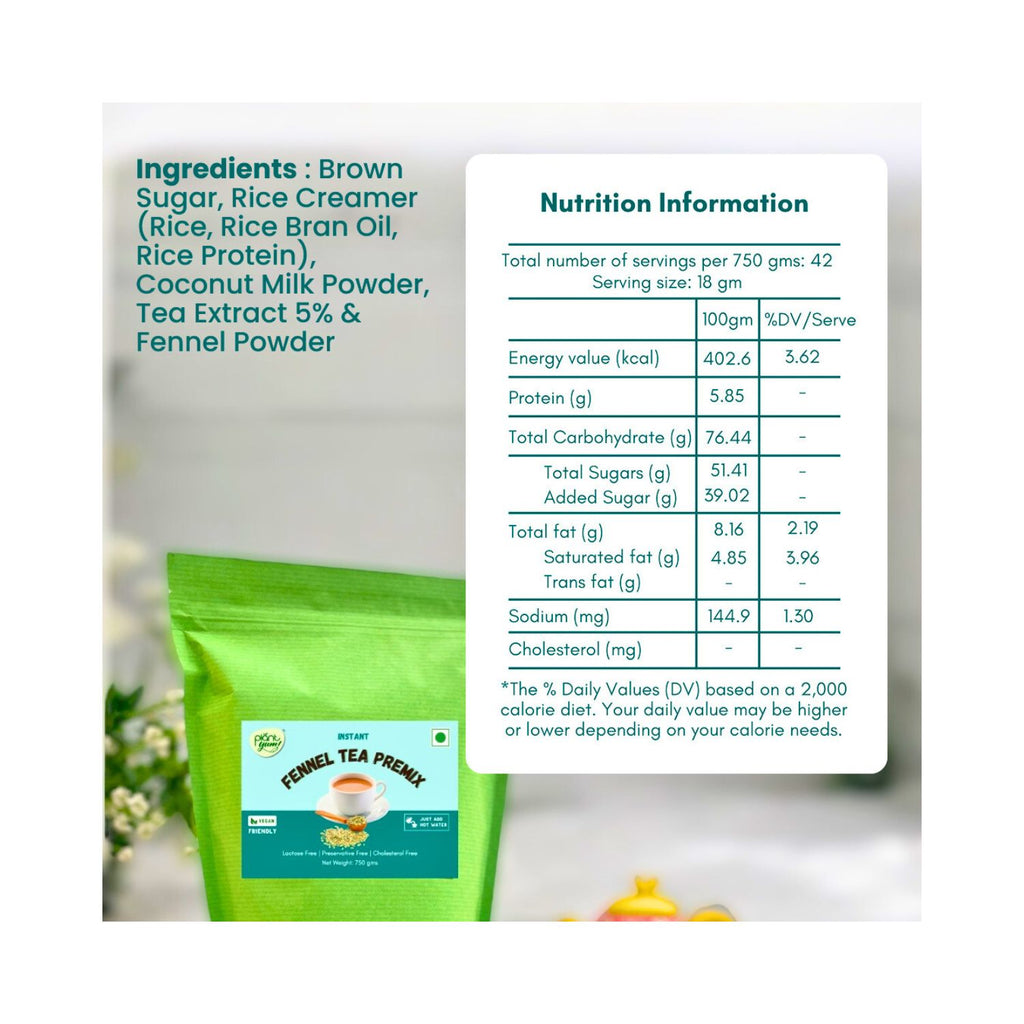 plant_yum_instant_fennel_tea_premix_vegan_750g_pack_front_ingredients_nutrition