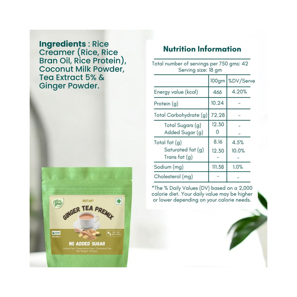 plant_yum_instant_ginger_tea_premix_adrak_no_added_sugar_vegan_750g_pack_front_ingredients_nutrition
