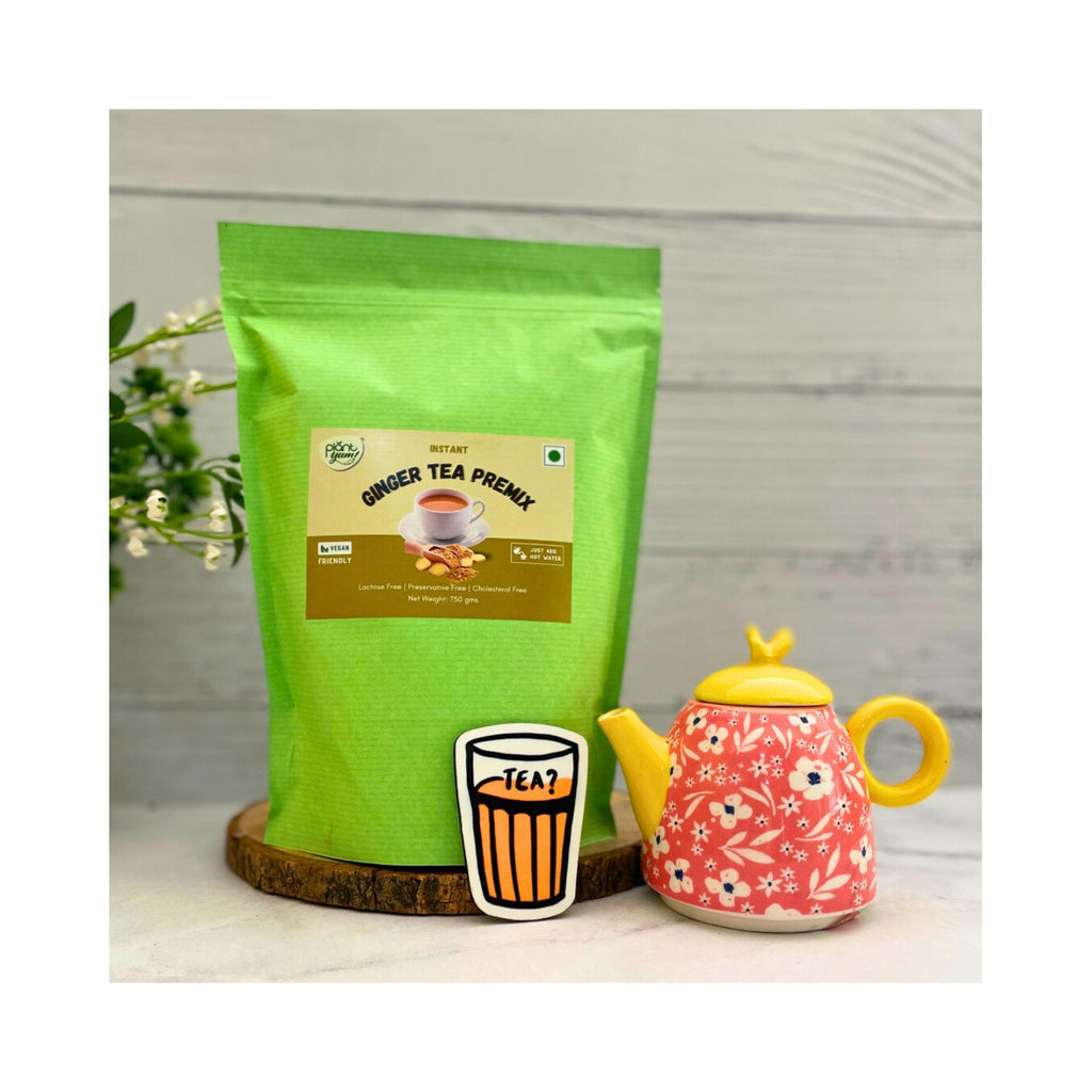 plant_yum_instant_ginger_tea_premix_vegan_750g_pack_front_lifestyle