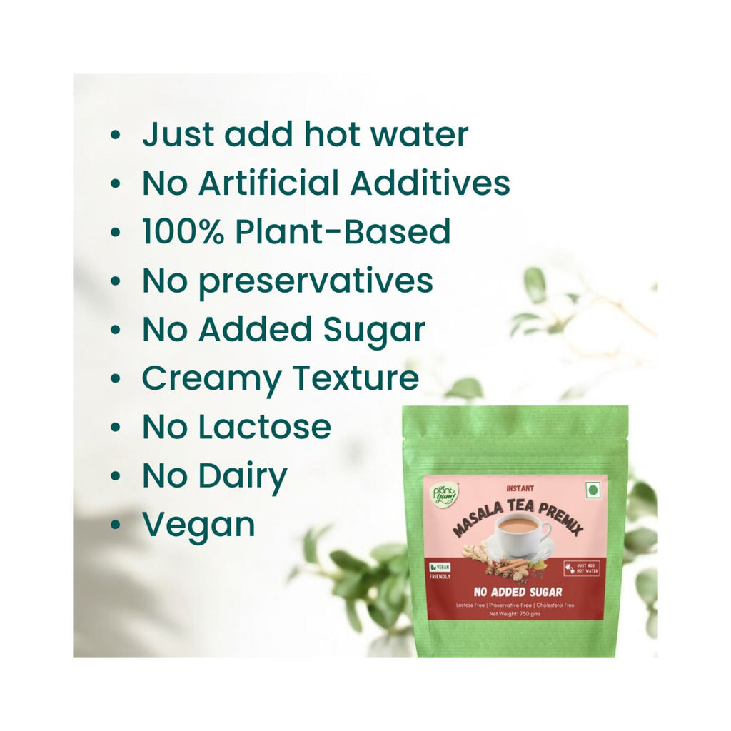 plant_yum_instant_masala_tea_premix_no_added_sugar_vegan_750g_pack_front_benefits