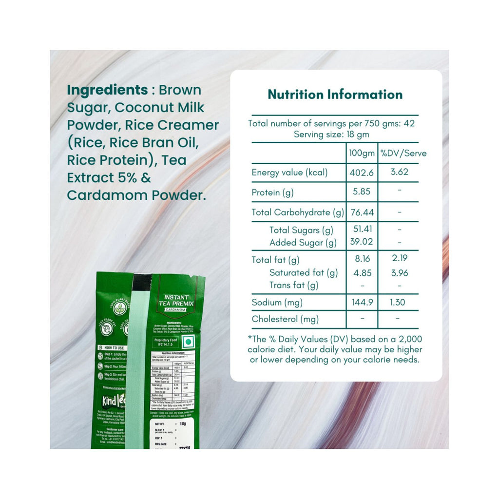 plant_yum_instant_tea_premix_cardamom_elaichi_vegan_pack_of_12_18g_216g_pack_back_ingredients_nutrition