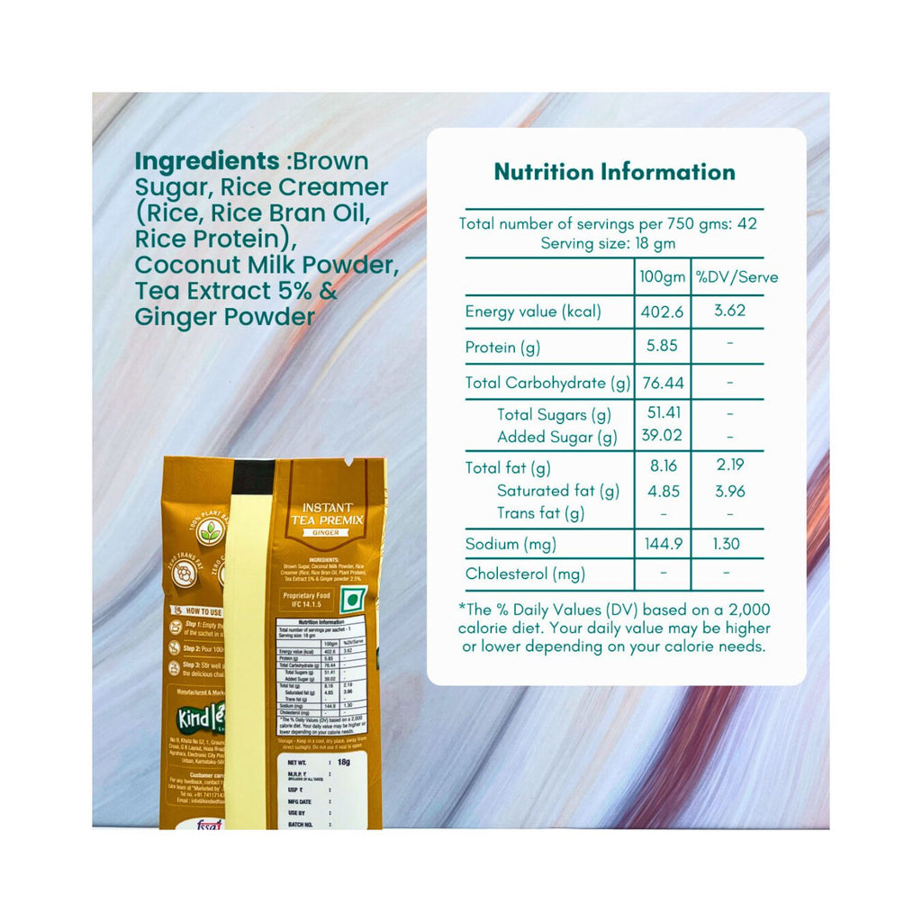 plant_yum_instant_tea_premix_ginger_adrak_pack_of_12_18g_216g_pack_back_ingredients_nutrition