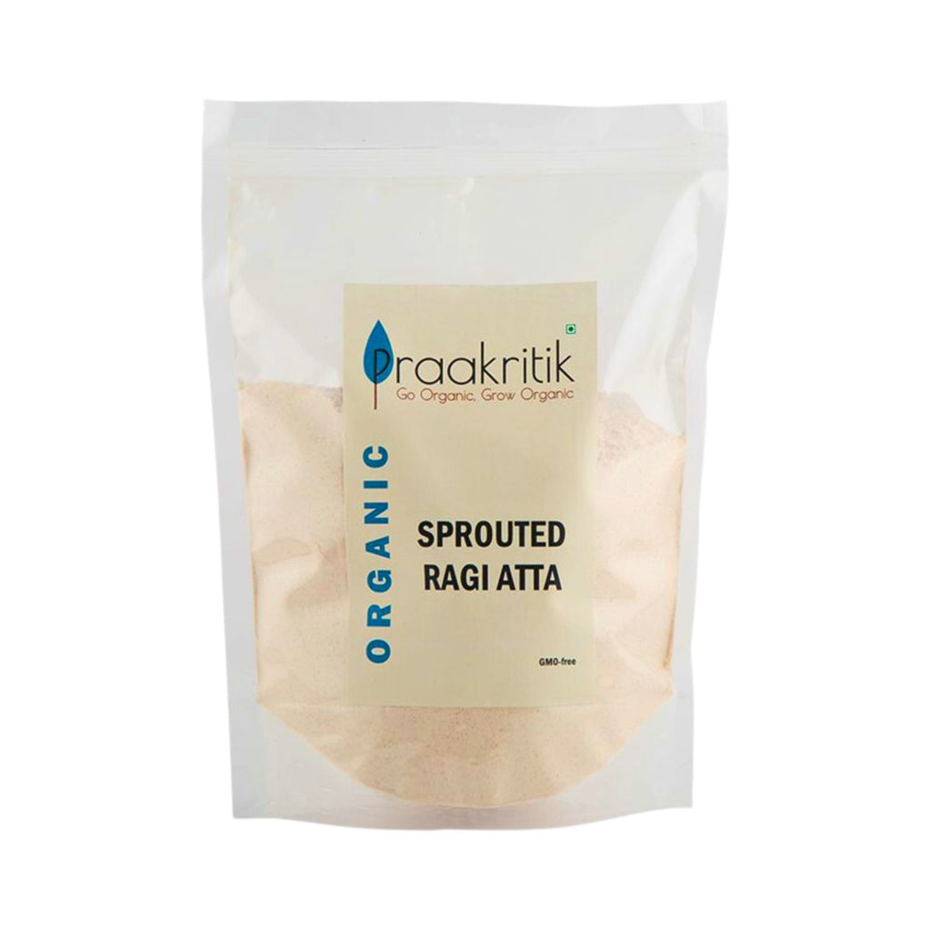 praakriti_organic_sprouted_ragi_atta_500g_pack_front