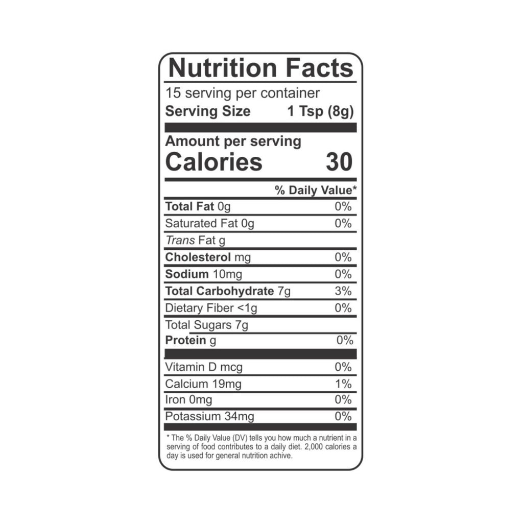  Analyzing image    praakritik_organic_coconut_sugar_300g_nutrition_label