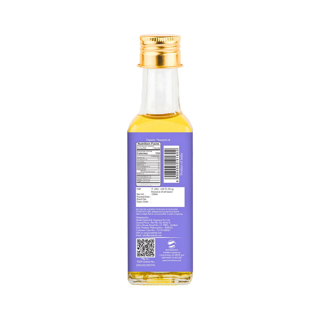 praakritik_organic_cold_pressed_flaxseed_oil_100ml_bottle_nutrition_new