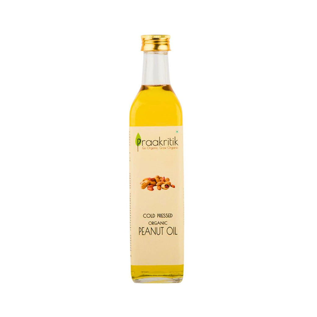 praakritik_organic_cold_pressed_peanut_oil_500ml_bottle_front