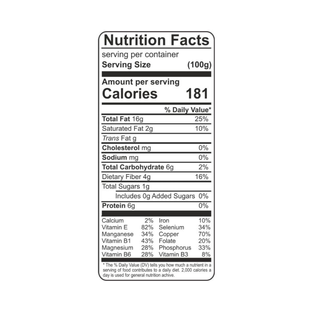 praakritik_organic_raw_sunflower_seeds_150g_nutrition_label