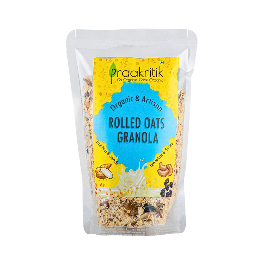 praakritik_organic_rolled_oats_granola_300g_pack_front