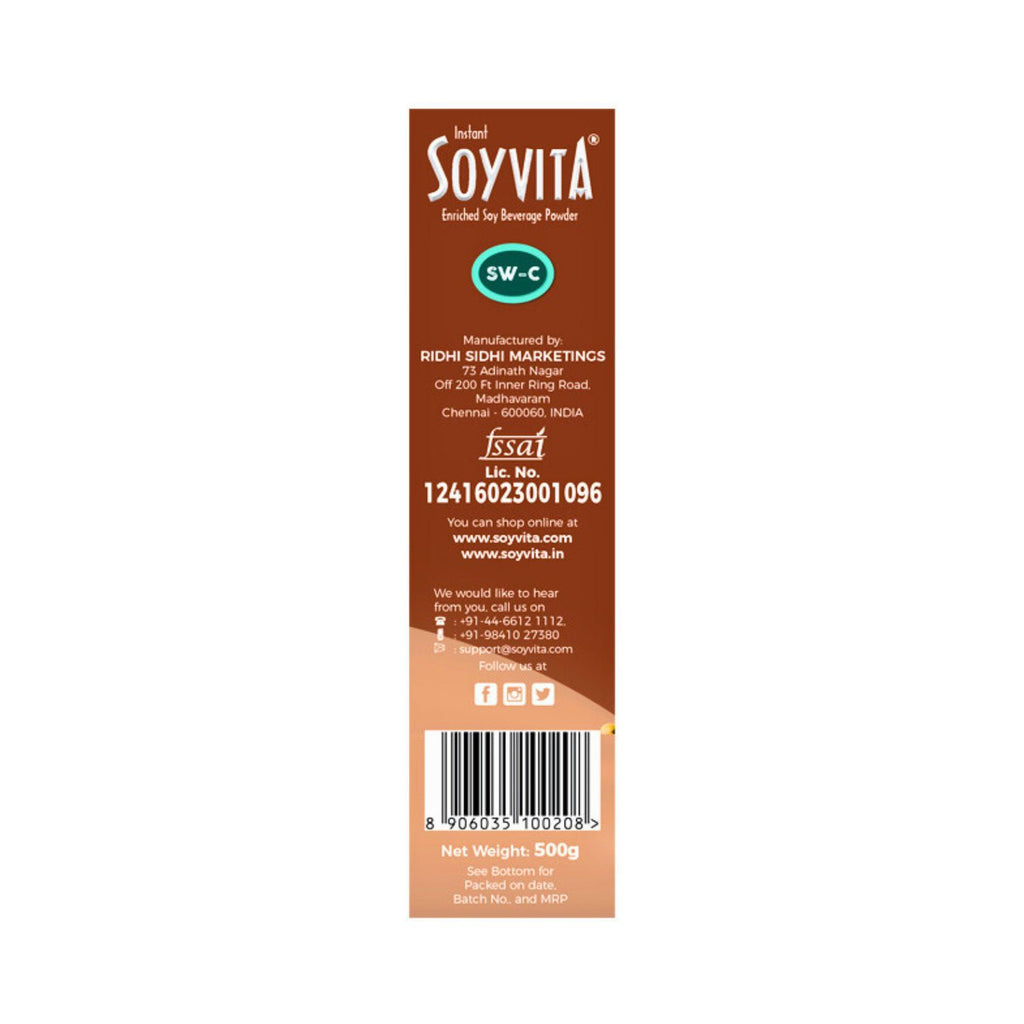 soyvita_sweetened_chocolate_enriched_soy_beverage_powder_500g_pack_manufacturnig_info