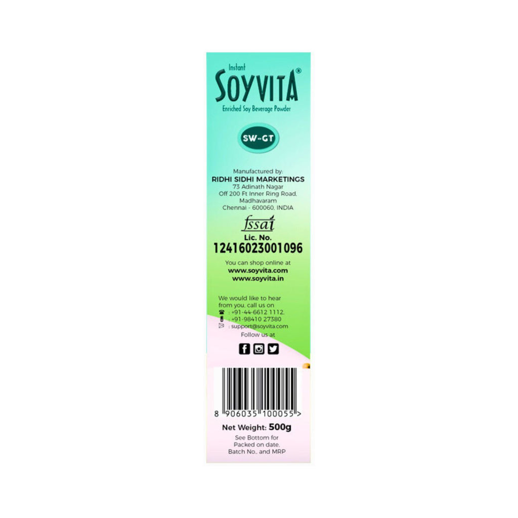 soyvita_sweetened_green_tea_extract_enriched_soy_beverage_powder_500g_pack_manufacturer_info