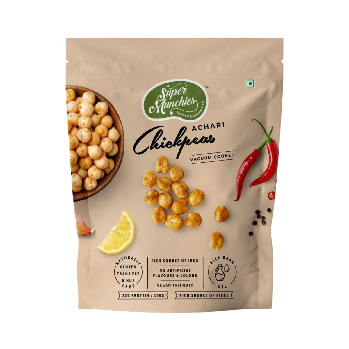 Achari Chickpeas Vacuum Cooked | Super Munchies | Butnotmeat ...