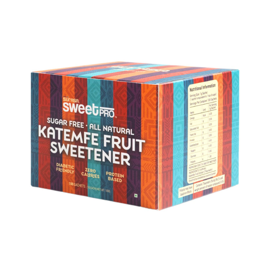 surasa_sweetpro_100__natural_sugar_replacer_katemfe_fruit_sweetener_100_sachets_100g_pack_front
