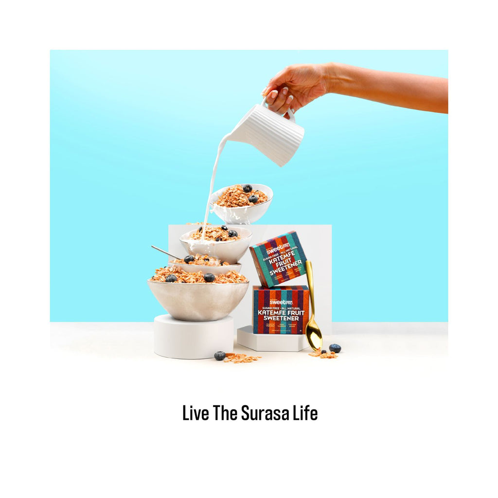 surasa_sweetpro_100__natural_sugar_replacer_katemfe_fruit_sweetener_100_sachets_100g_pack_front_live_the_surase_life
