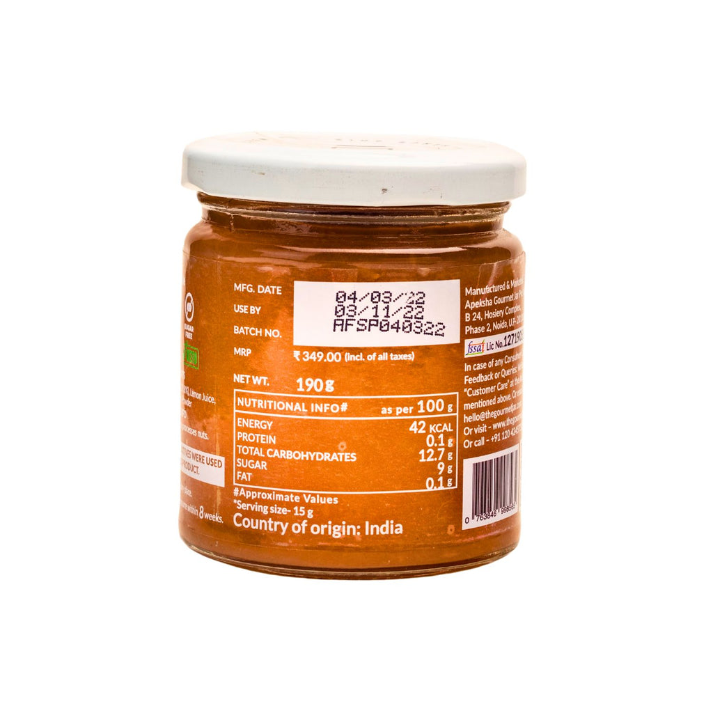 the_gourmet_jar_apple_fruit_spread_190g_jar_nutrition